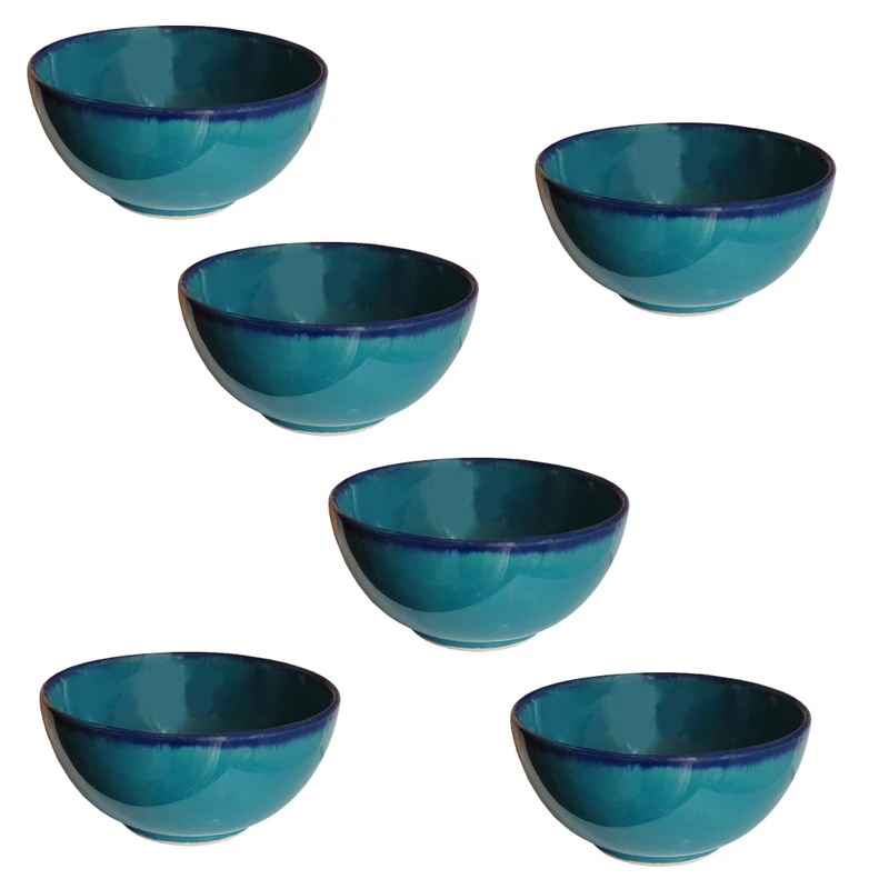 کاسه سفالی کد top3 بسته 6 عددی